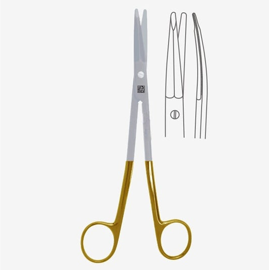 7" Freeman Rhytidectomy Scissors, curved, blunt