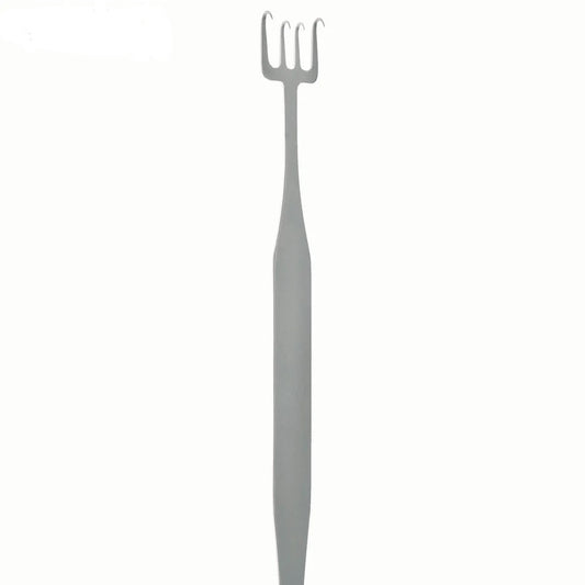 Freeman Rake Retractor, Flat Handle, 4 Prongs, (3.8cm) wide all prongs in line, (18cm)