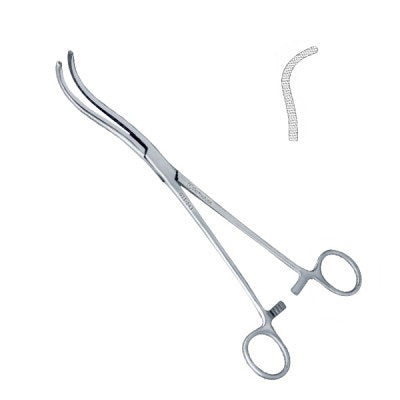 9.5" Guyon vessel clamp with double-curved design