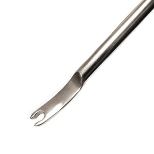 Curved Slotted Knot Pusher, 5mm X 33cm, 45cm