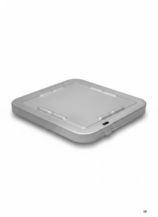 1/2 Half-Size Perforated Container Lid with Safety Cover