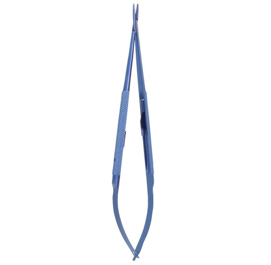 LightTouch Needle Holder, Round Handle, Titanium