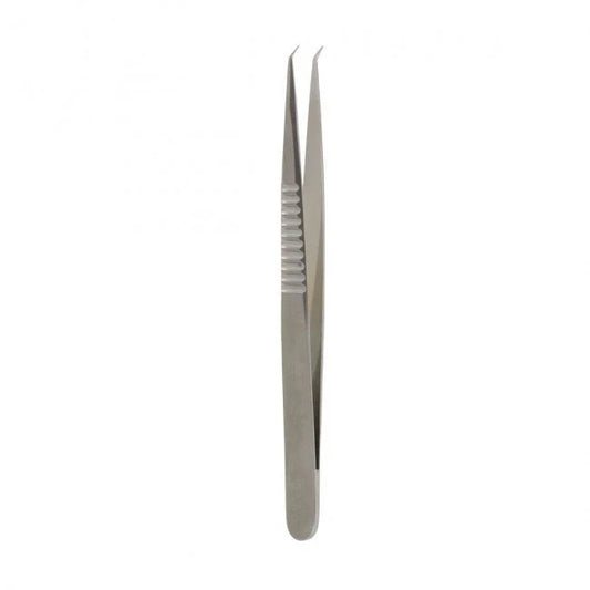 Micro Jeweler Forceps – 0.3mm Tips Angled 40° 8mm Handle