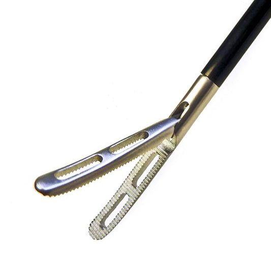 AED Precise Fenestrated Curved Grasper Single Action 22mm Jaw