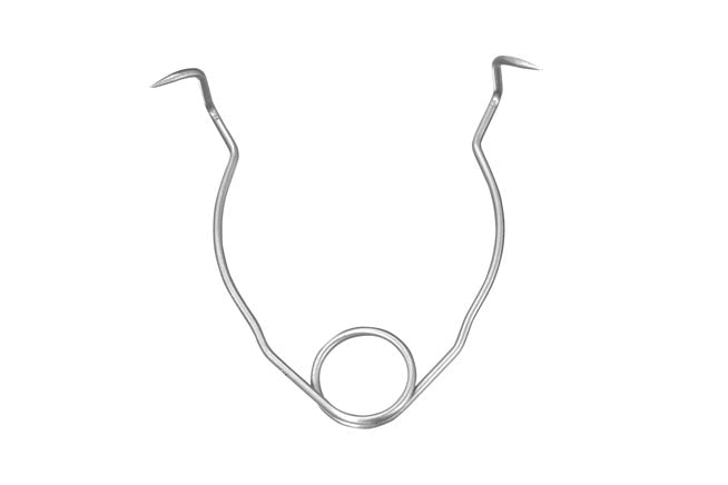 Liebermann style titanium wire eye speculum, 11mm rounded blades