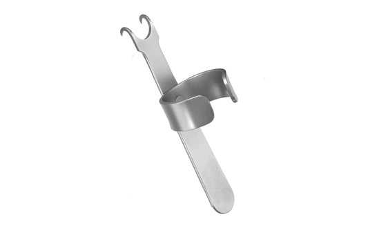 Millard retractor with left-angled blade and double hook