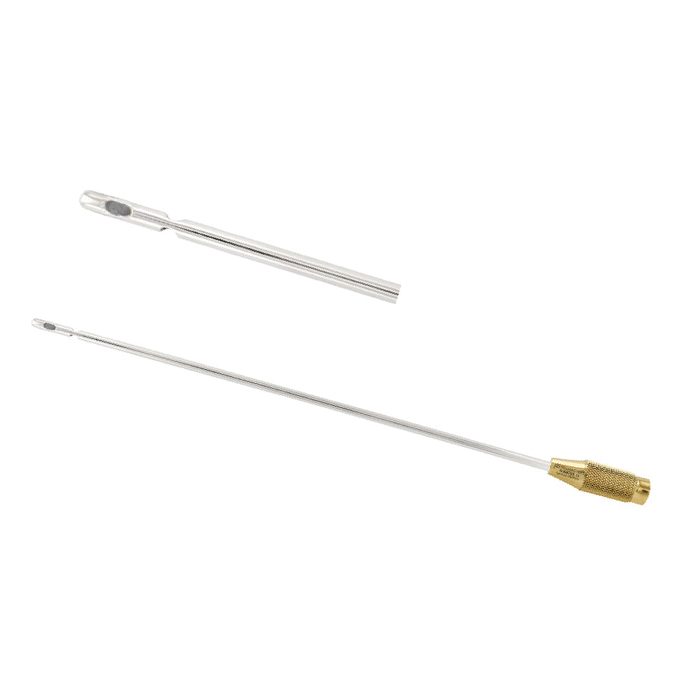 Liposuction cannula 3mm diameter 30cm working length with two lateral and one central hole
