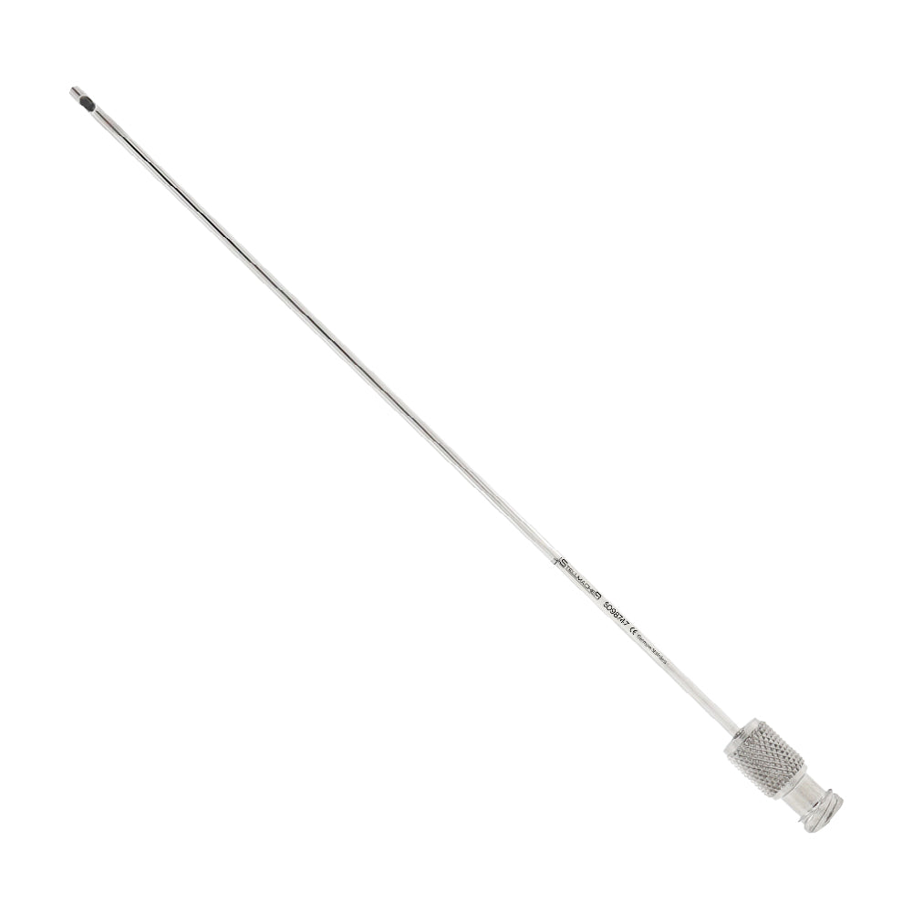 Laryngeal cannula 2.5 mm with Luer-Lock attachment