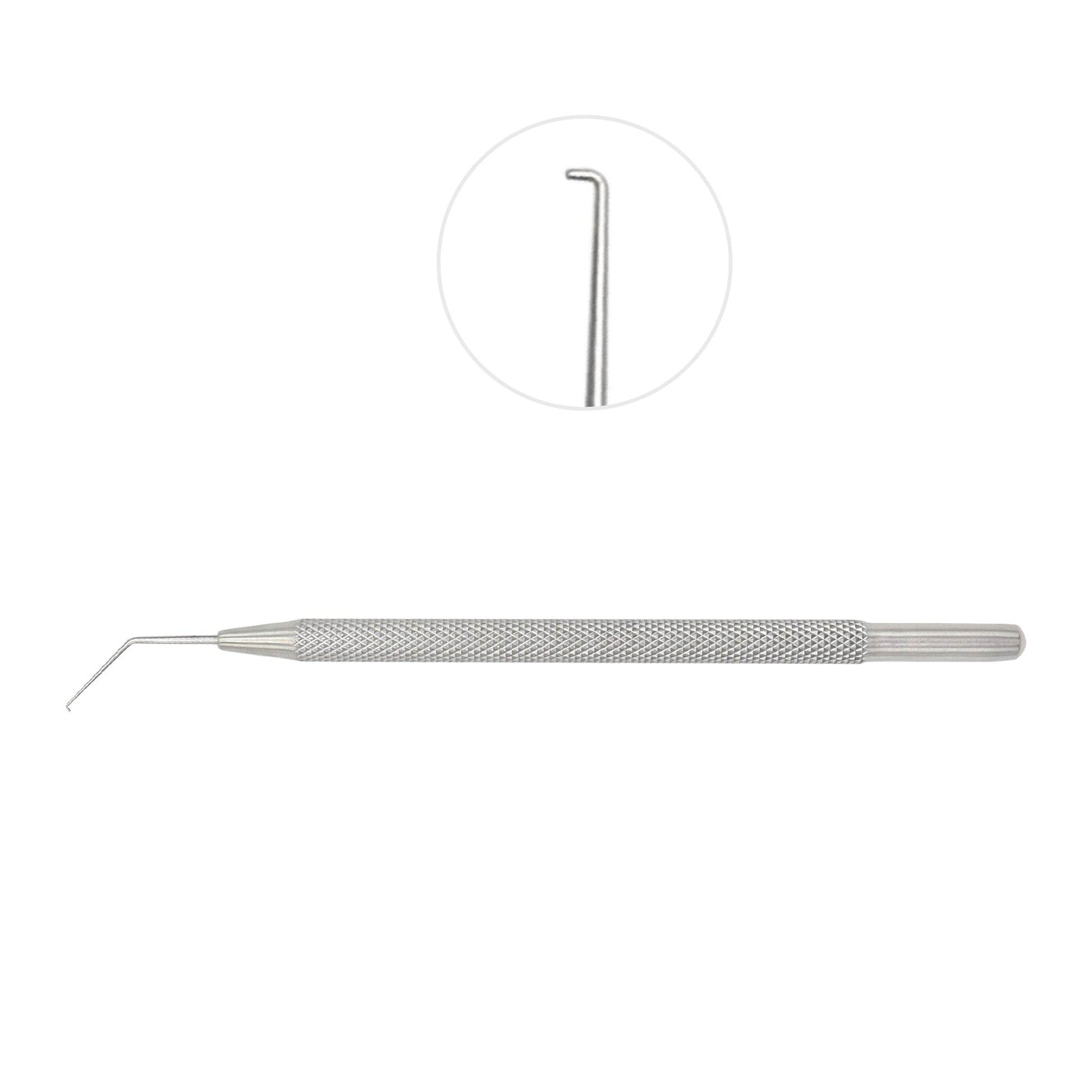 Reverse cutting hook 0.6mm tip 16cm length