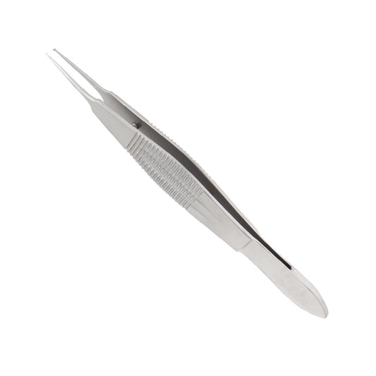Castroviejo straight suturing forceps with wide handle