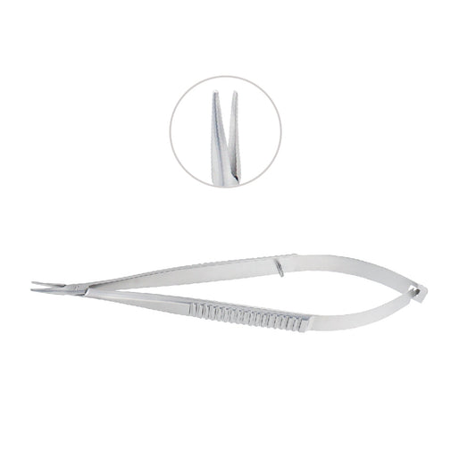 Titanium needle holder straight without catch