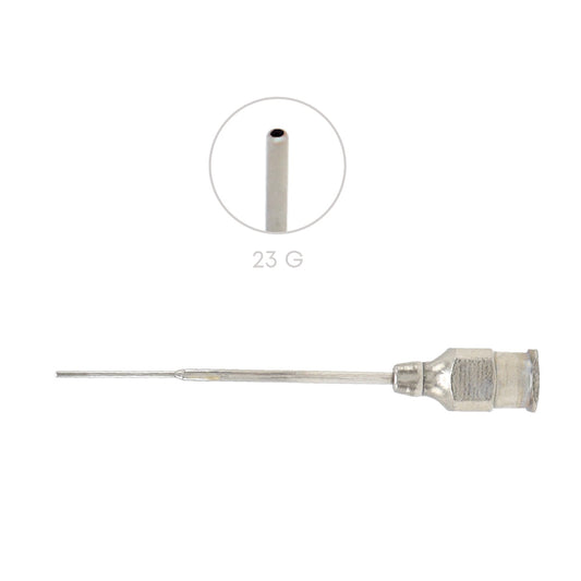Wilbrandt-Binkhorst 23 gauge straight ophthalmic cannula