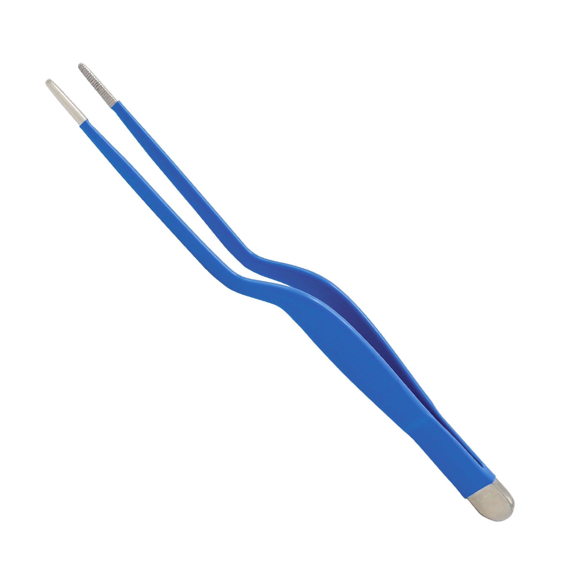 Lucae bayonet ear forceps without teeth, 14 cm
