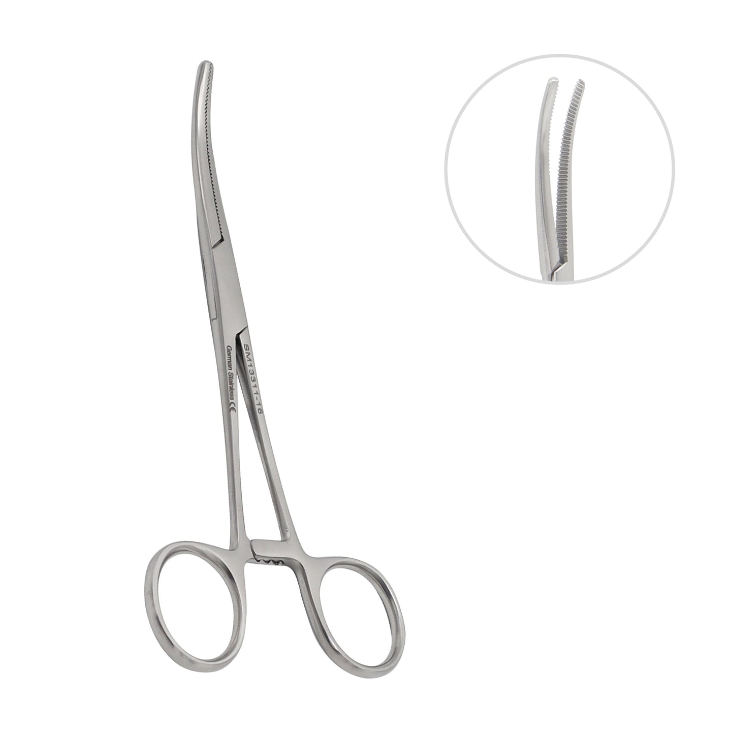 Dandy curved hemostatic forceps 14 cm