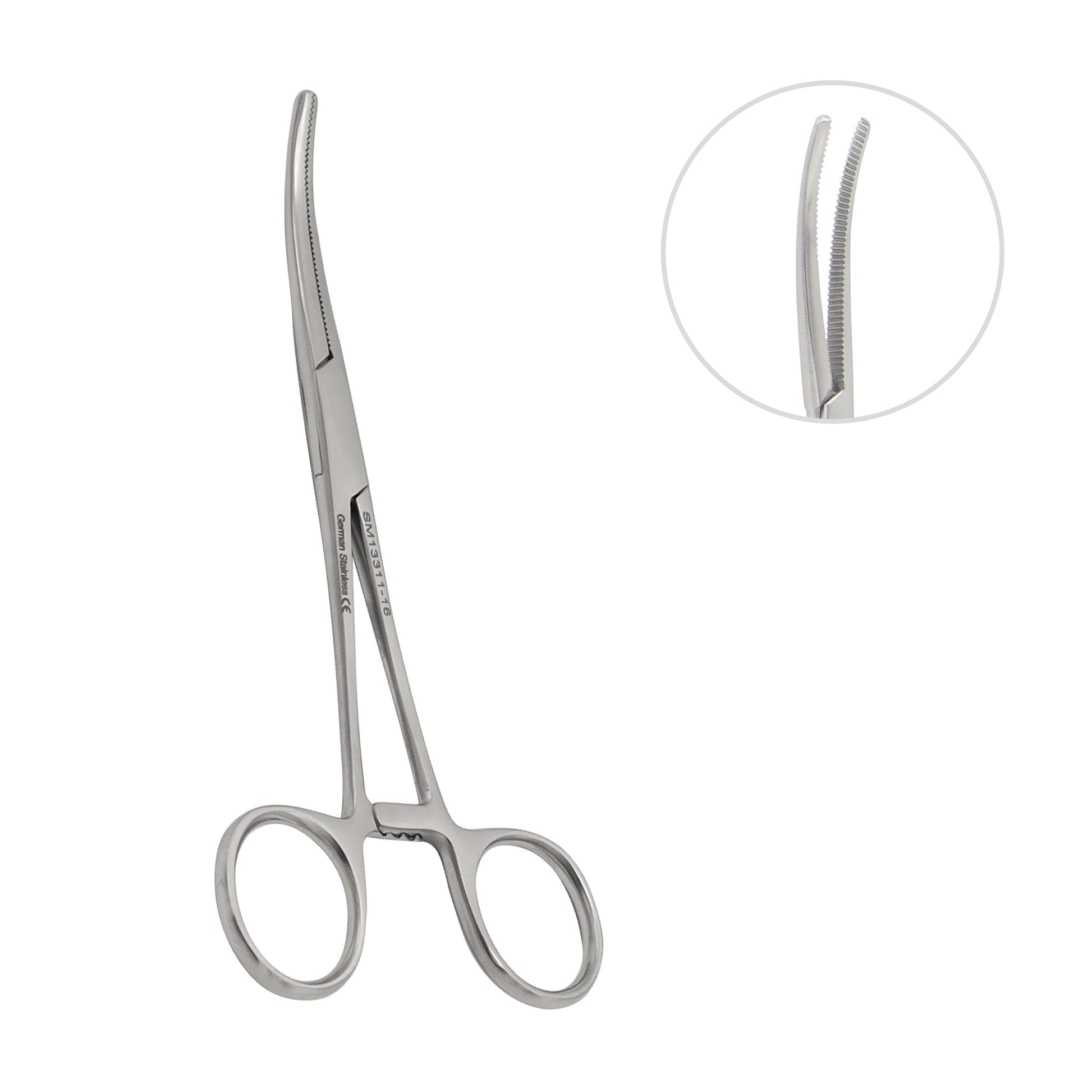 Dandy curved hemostatic forceps 14 cm