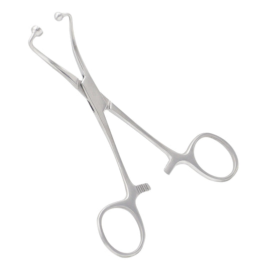 Bernhard towel forceps 16.5 cm with ring handles