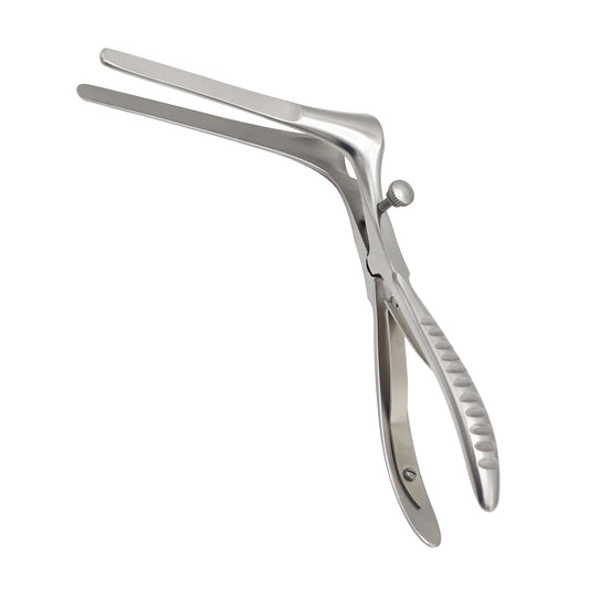 Killian nasal speculum, 50 mm blades, with fiber-optic light guide