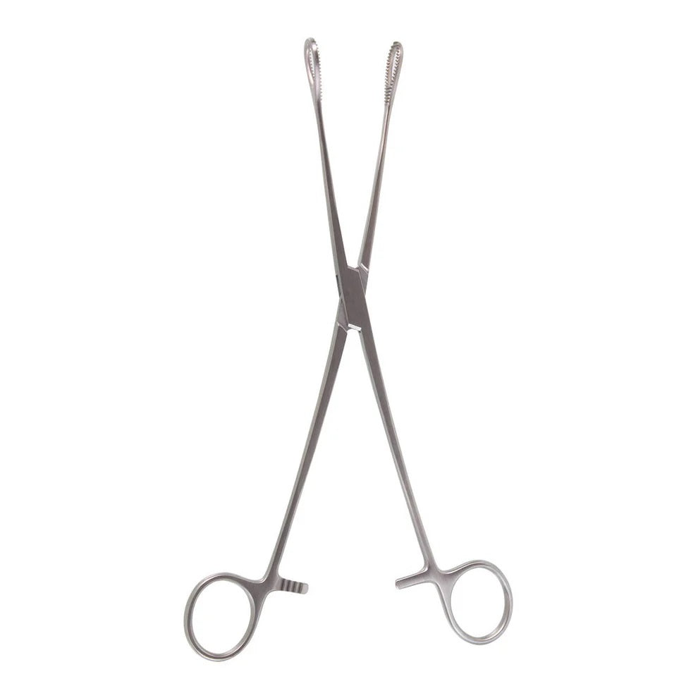 9 1/2" Foerster Sponge Forceps, Straight, Smooth Jaws