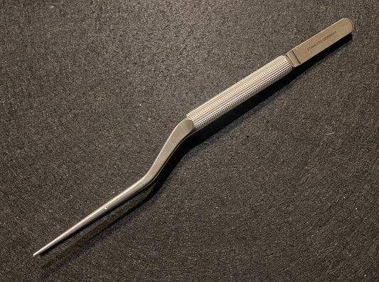 Tebbetts Bayonet Forceps with Round Handle, Brown