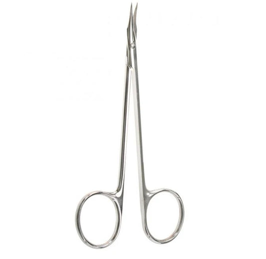 The Stevens Tenot Scissors are 4 1/2 inches straight.
