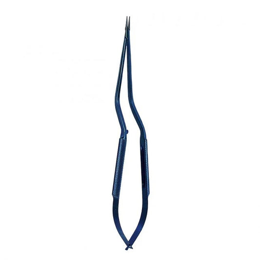 Titanium Rhoton Micro Needle Holder – Bayonet, Curved Jaw