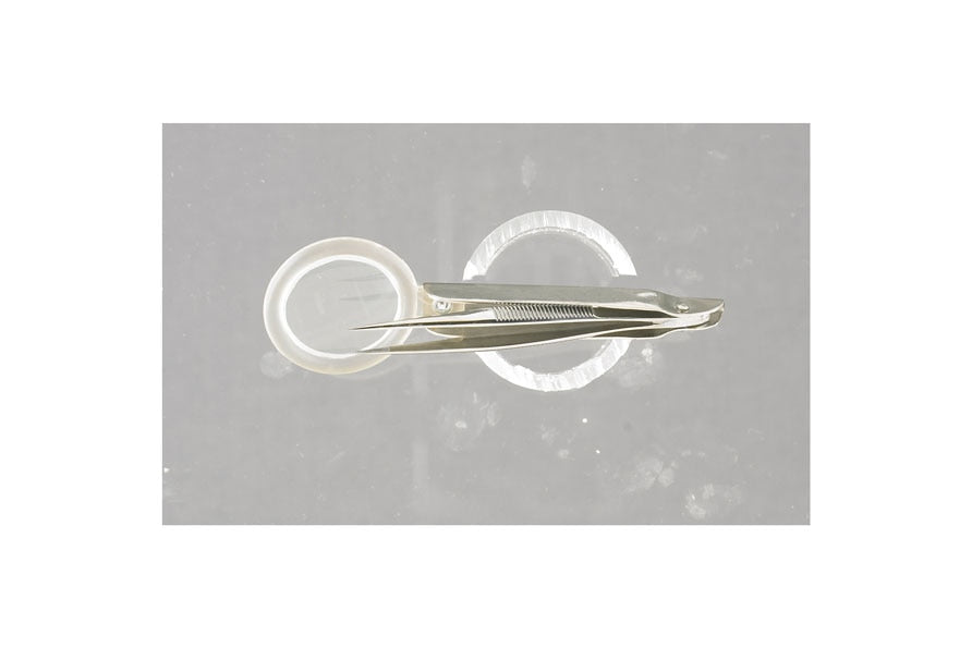 Dressing forceps in jar with cap
