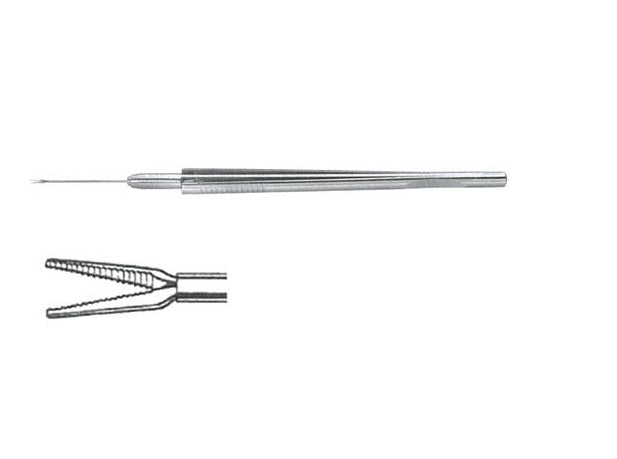 Vitrectomy Forceps serrated illumin