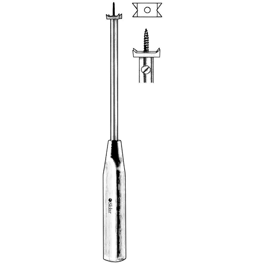 Caspar bone graft holder and impactor 22cm