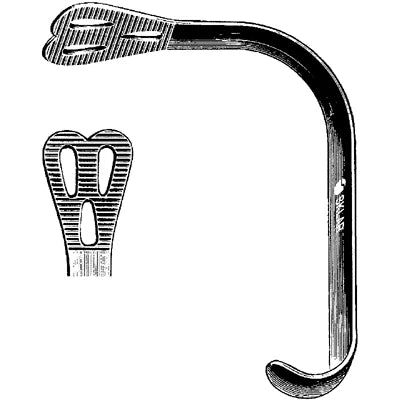 Wieder tongue depressor Fig.2 with cold light fiber-optic channel