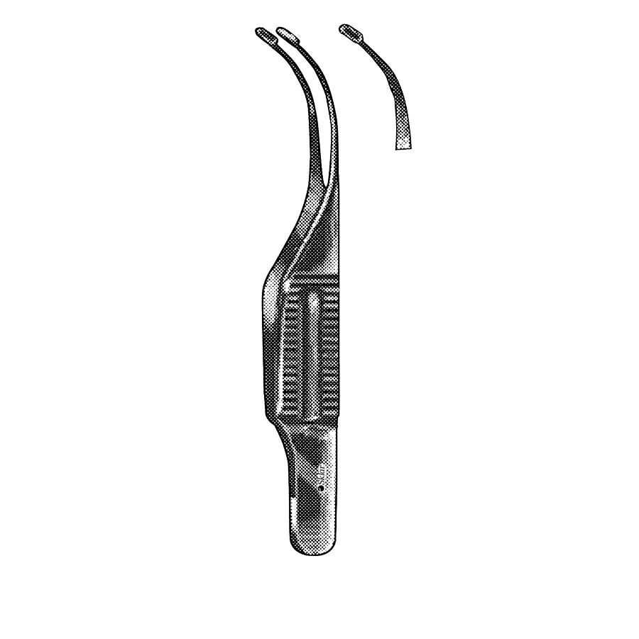 Gill-Arruga curved capsular forceps, 7.5cm