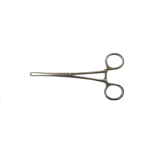 5 1/8" Baby Allis Tissue Forceps with Straight, Delicate 4x5 Teeth