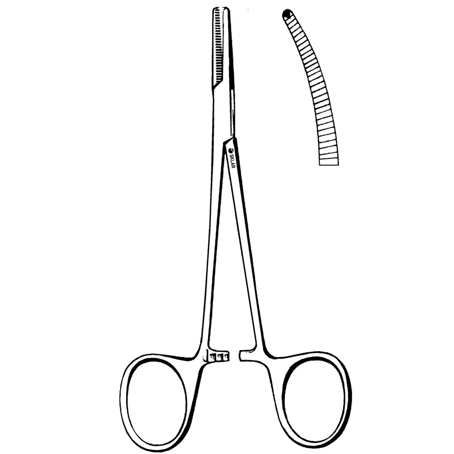 Halsted-Mosquito hemostatic forceps, 1x2 teeth, curved