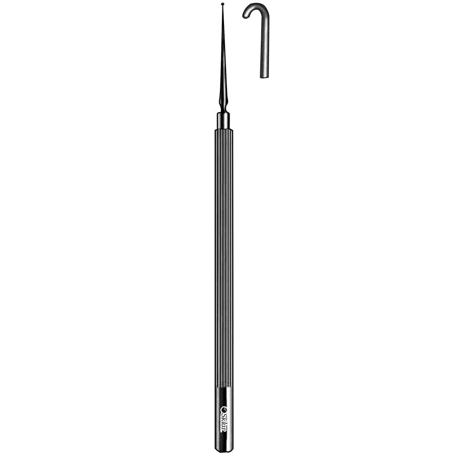 Bonn micro iris hook with straight blunt 0.55mm tip