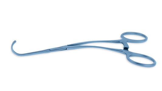 5 1/4" Castaneda Clamp  Titanium Curved