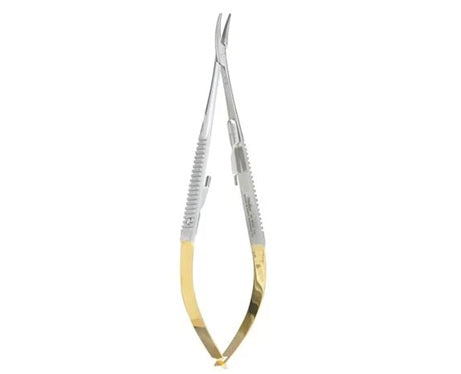 8 1/2" Castroviejo LighTouch Needle Holder (Curved)