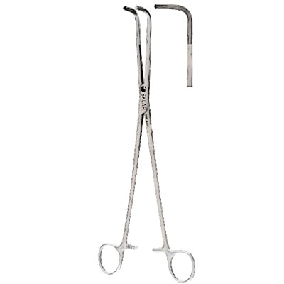 Mixter clamp, S-curved, multiple lengths