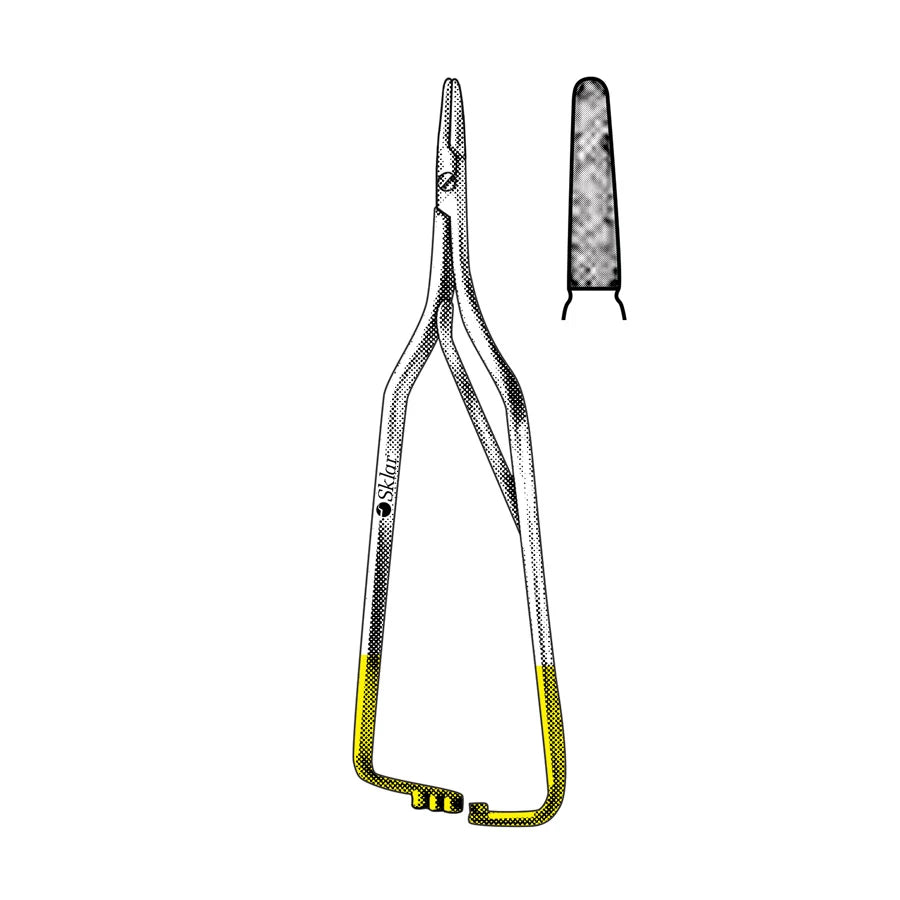 Arruga serrated straight TC needle holder, 16cm
