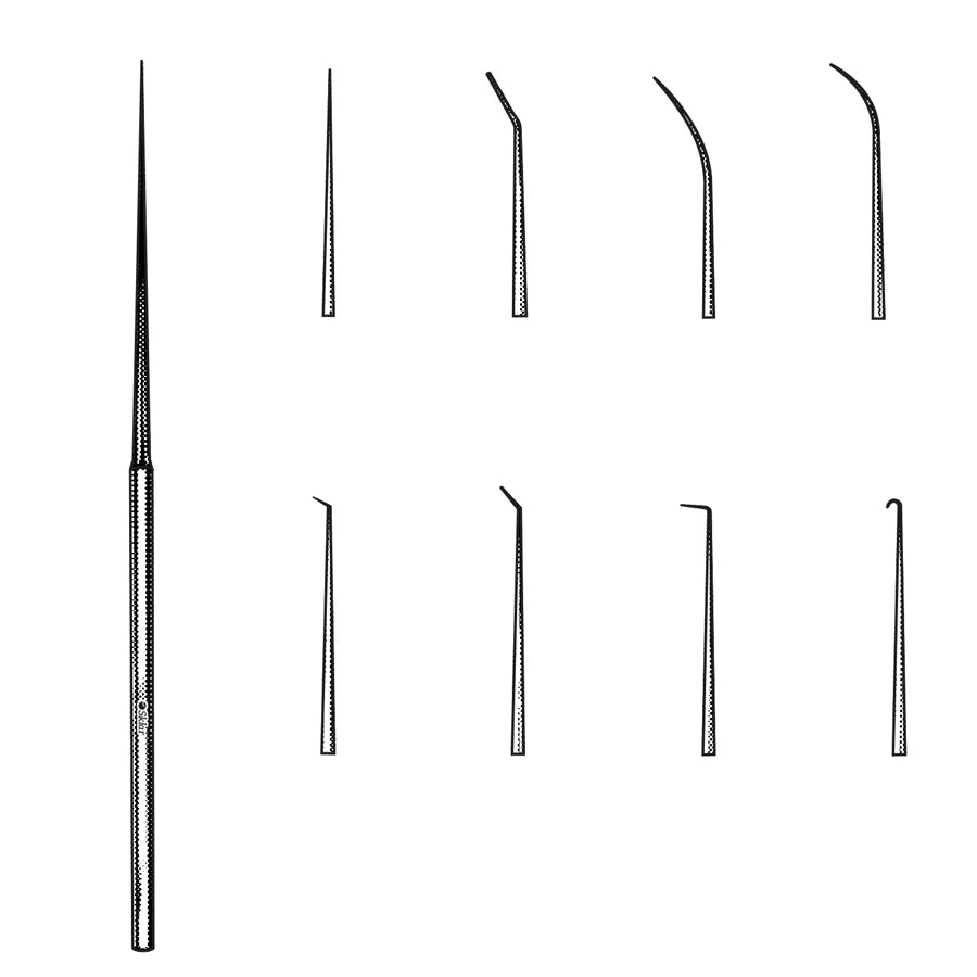 Barbara curved pointed needle for otologic dissection