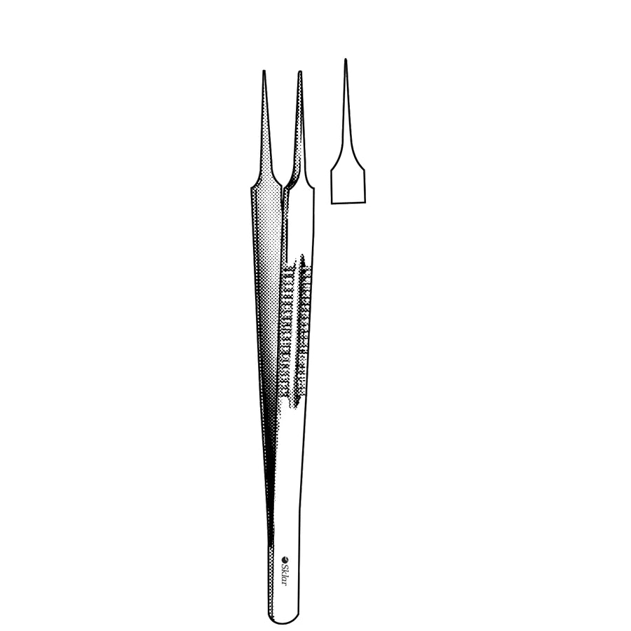 LAZAR micro suture tying forceps 155mm with 0.5mm tip