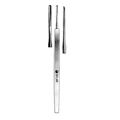 Walton foreign body gouge, blunt, 1.4 mm