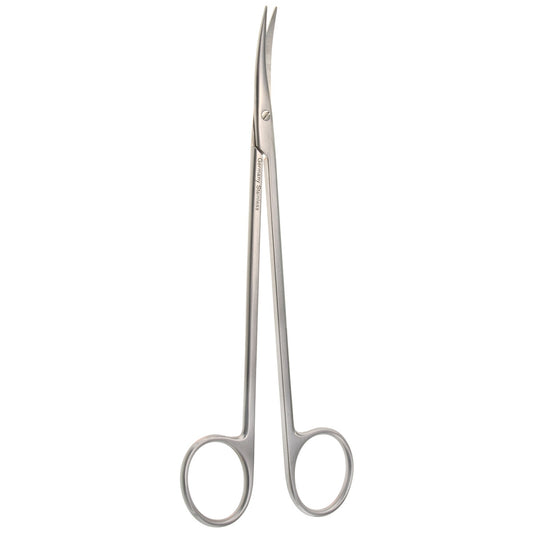 7" Metz Scissors, curved, normal, sharp/sharp.