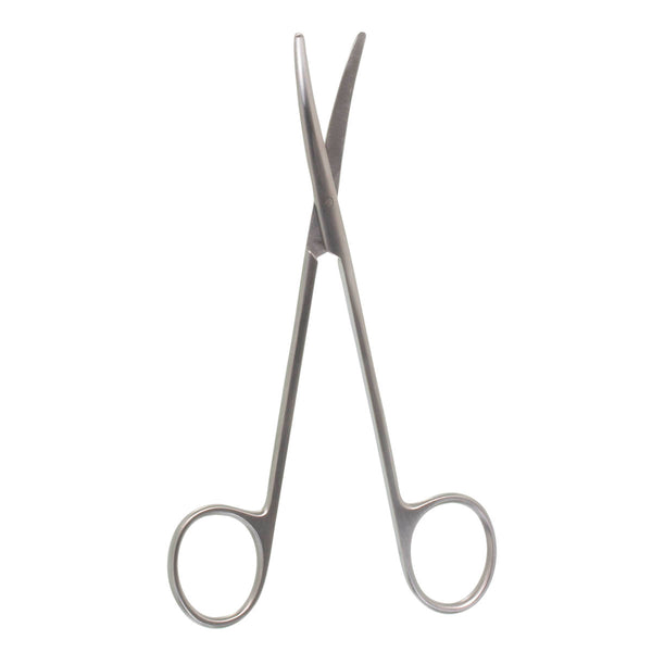 A pair of Metz surgical scissors with curved and slender blades