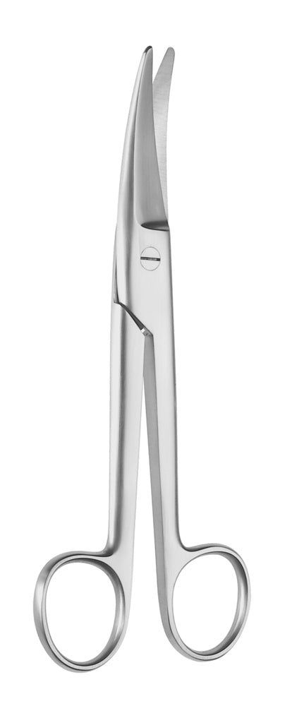 6 1/2" Mayo-Noble Dissector Scissors, curved and beveled.