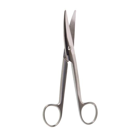 The Mayo-Noble Dissector Scissors, measuring 6 1/2 inches, have a curved circular shape.