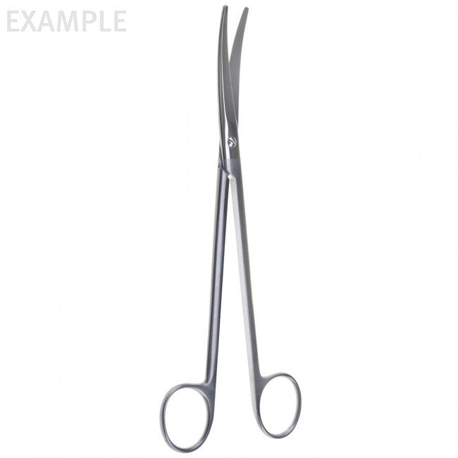 Eleven Mayo-Harrington curved scissors 