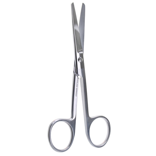 4 1/2'' Suture Scissors serrated straight B/B