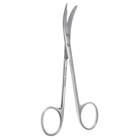 4 3/4" Spencer Suture Scissors, bent sideways.