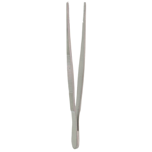 4 1/2" Dressing Forceps with Serrated Jaws, Standard Pattern
