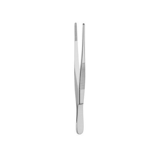 6 1/4" Dressing Forceps with Serrated Jaws, Standard Pattern