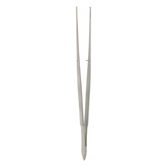 8 inch Cushing Tissue Forceps  1 inch straight scraper end with 2 teeth